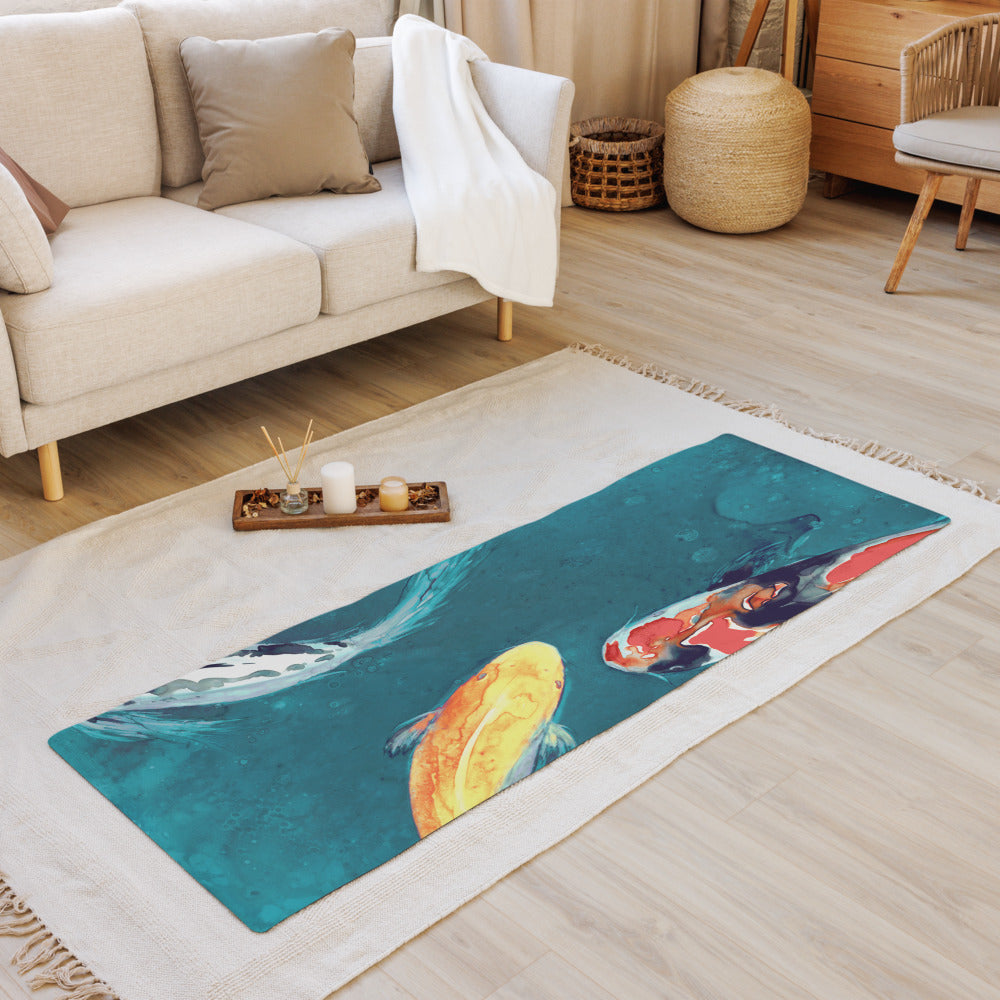 Water Ballet Koi Yoga Mat