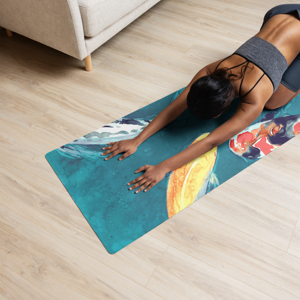 Water Ballet Koi Yoga Mat