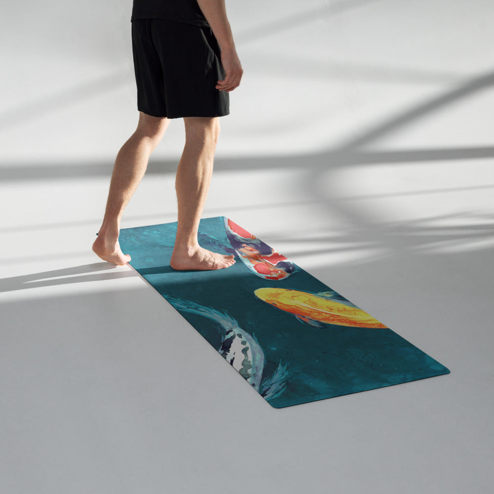 Water Ballet Koi Yoga Mat