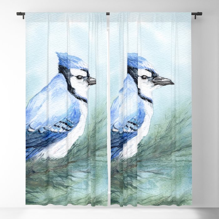 Verdunkelungsvorhänge oder transparente Vorhänge „Blue Jay“