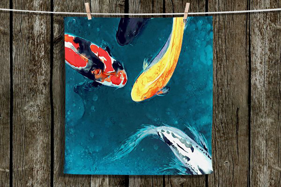 Water Ballet Koi Cloth Napkins