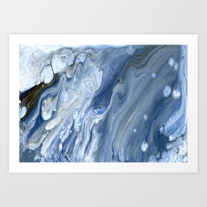 Ocean Abstract Art - Aecor Contemporary Art Print Brazen Design Studio Slate Gray
