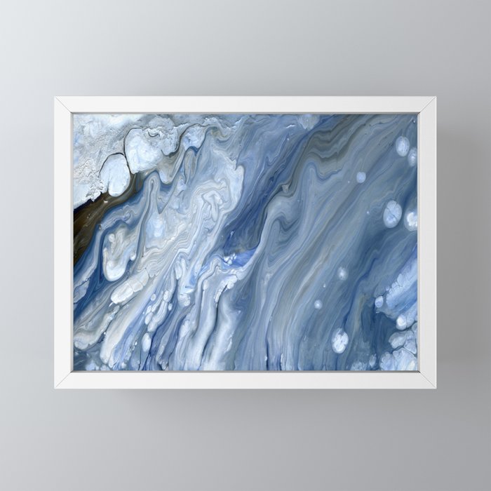 Ocean Abstract Art - Aecor Contemporary Art Print Brazen Design Studio Light Slate Gray