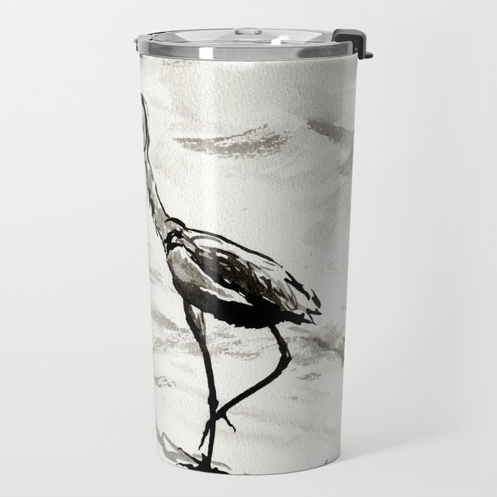 Graceful Crane Travel Mug