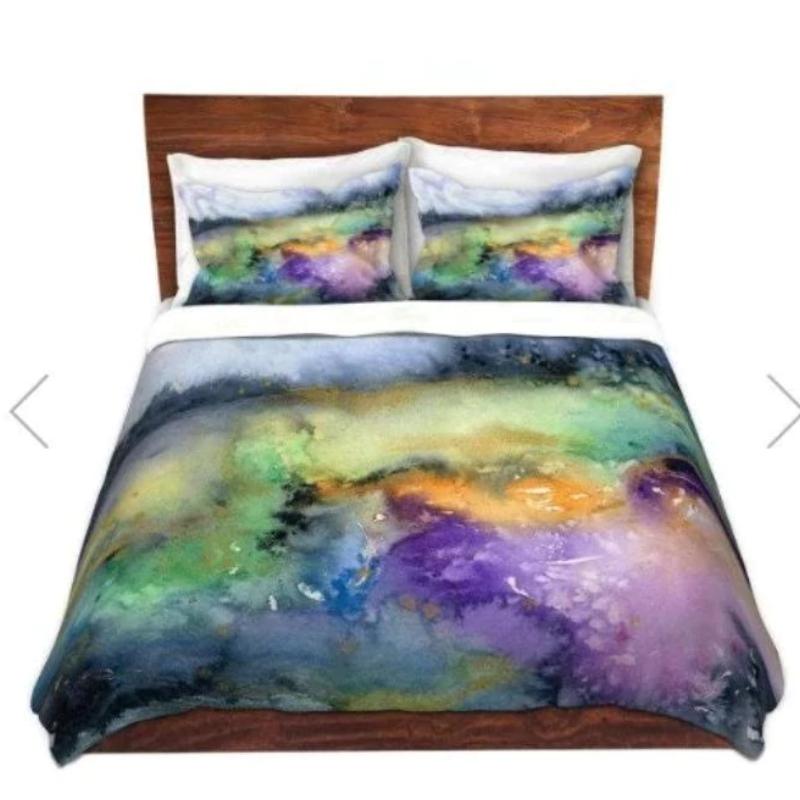 Elysium Duvet Cover - Nature Modern Bedding - Twin Queen or King Size Duvet or Comforter Brazen Design Studio Dim Gray