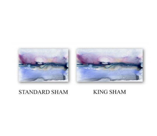 Abstract Ocean Duvet Cover - Colour Array - Seascape Nature Modern Bedding - Twin Queen or King Size Duvet or Comforter Brazen Design Studio Light Gray