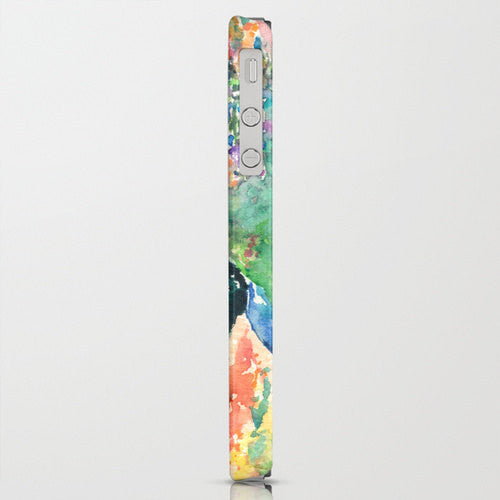 Phone Case - Valley of Dreams Watercolor Painting - Designer iPhone Samsung Case Brazen Design Studio Cadet Blue
