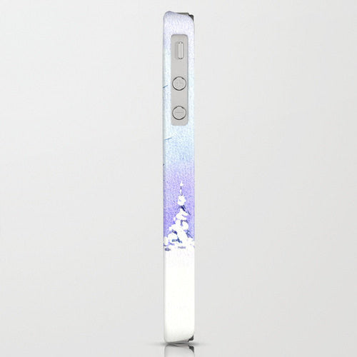 Phone Case Winter Tree - Landscape Painting - Designer iPhone Samsung Case Brazen Design Studio Thistle
