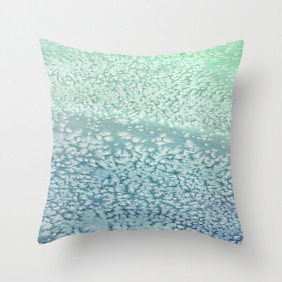 Decorative Pillow Cover - Salt Water Painting - Throw Pillow Cushion - Home Decor Brazen Design Studio Gray