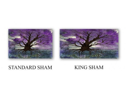 Tree of Life Watercolor Painting Nature - Modern Bedding - Duvet or Comforter Brazen Design Studio Dim Gray