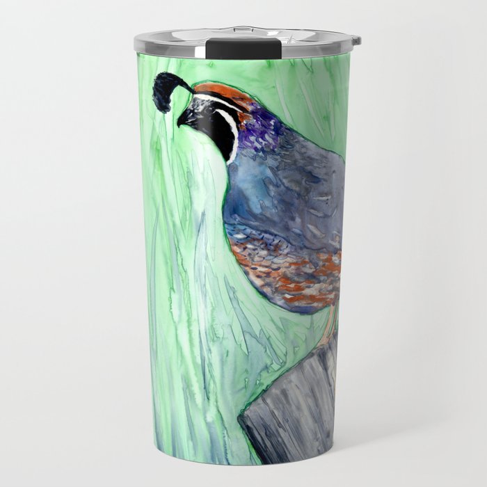 California Quail Travel Mug