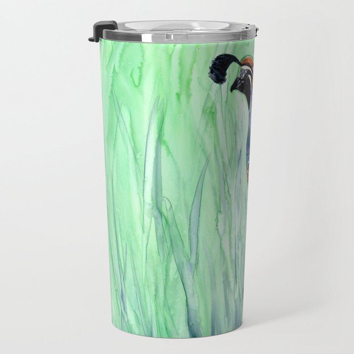 California Quail Travel Mug