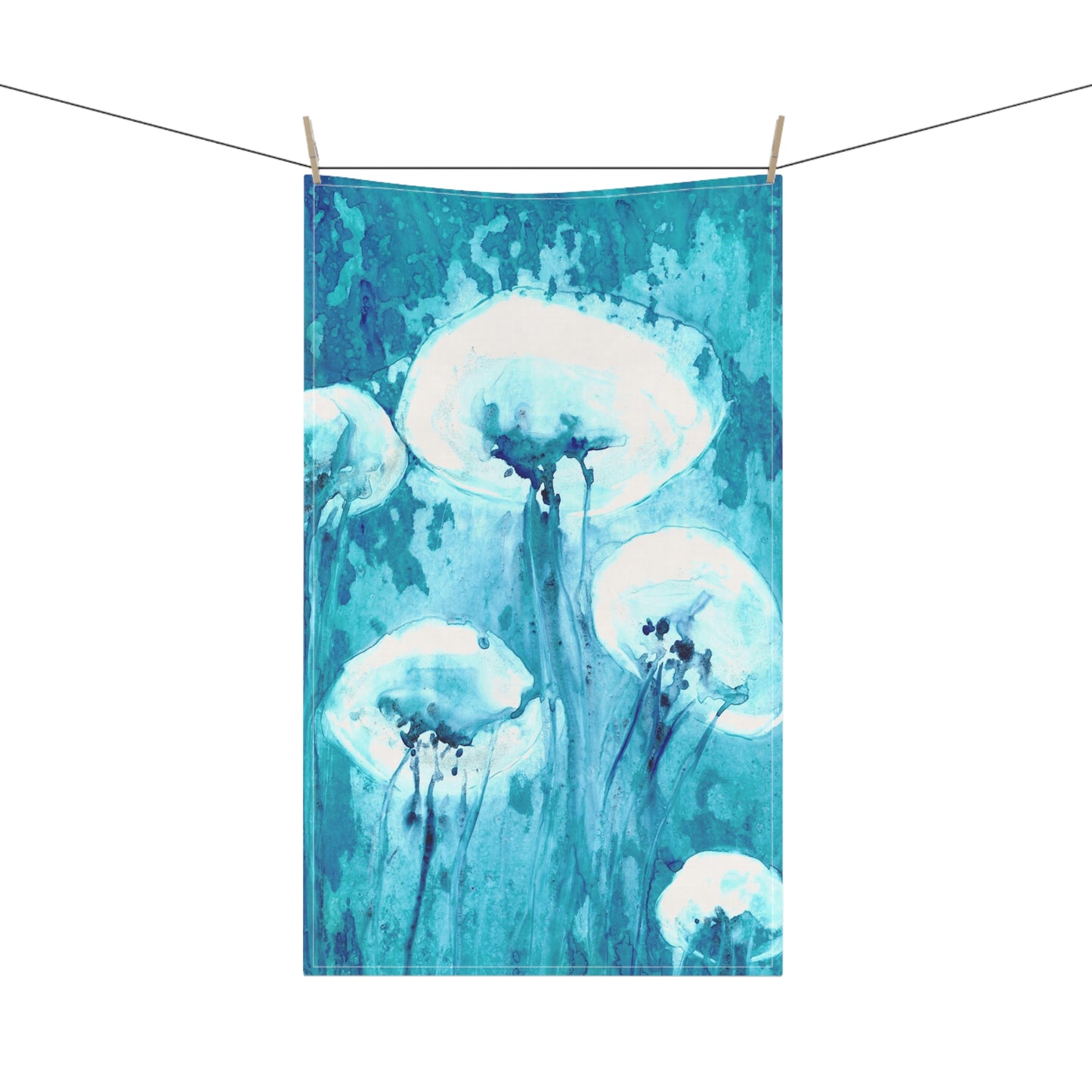 Jellyfish Garden Cotton Tea Towels