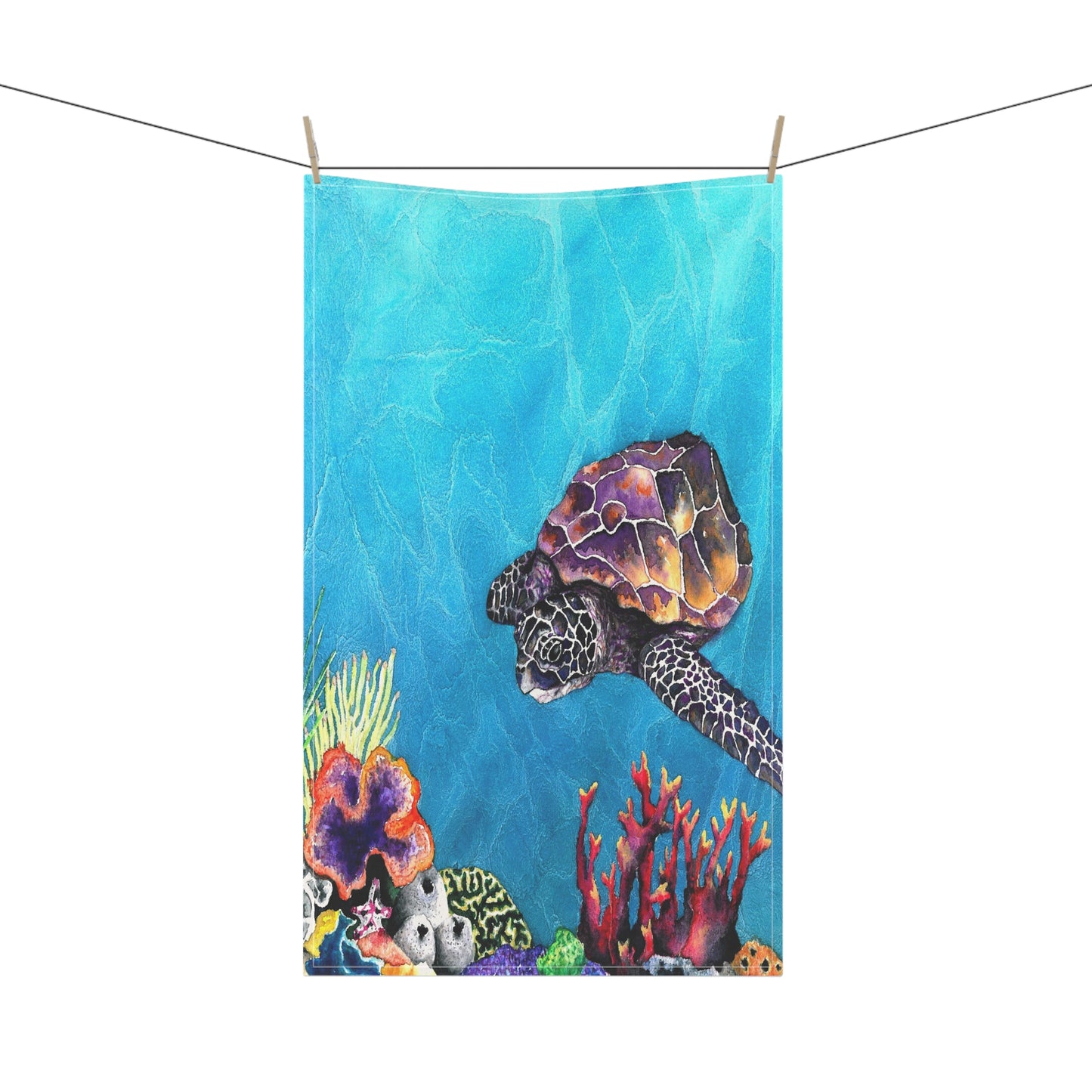 Sea Turtle Cotton Tea Towels