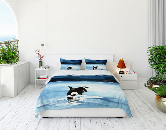 Orca Breach Duvet Cover or Comforter