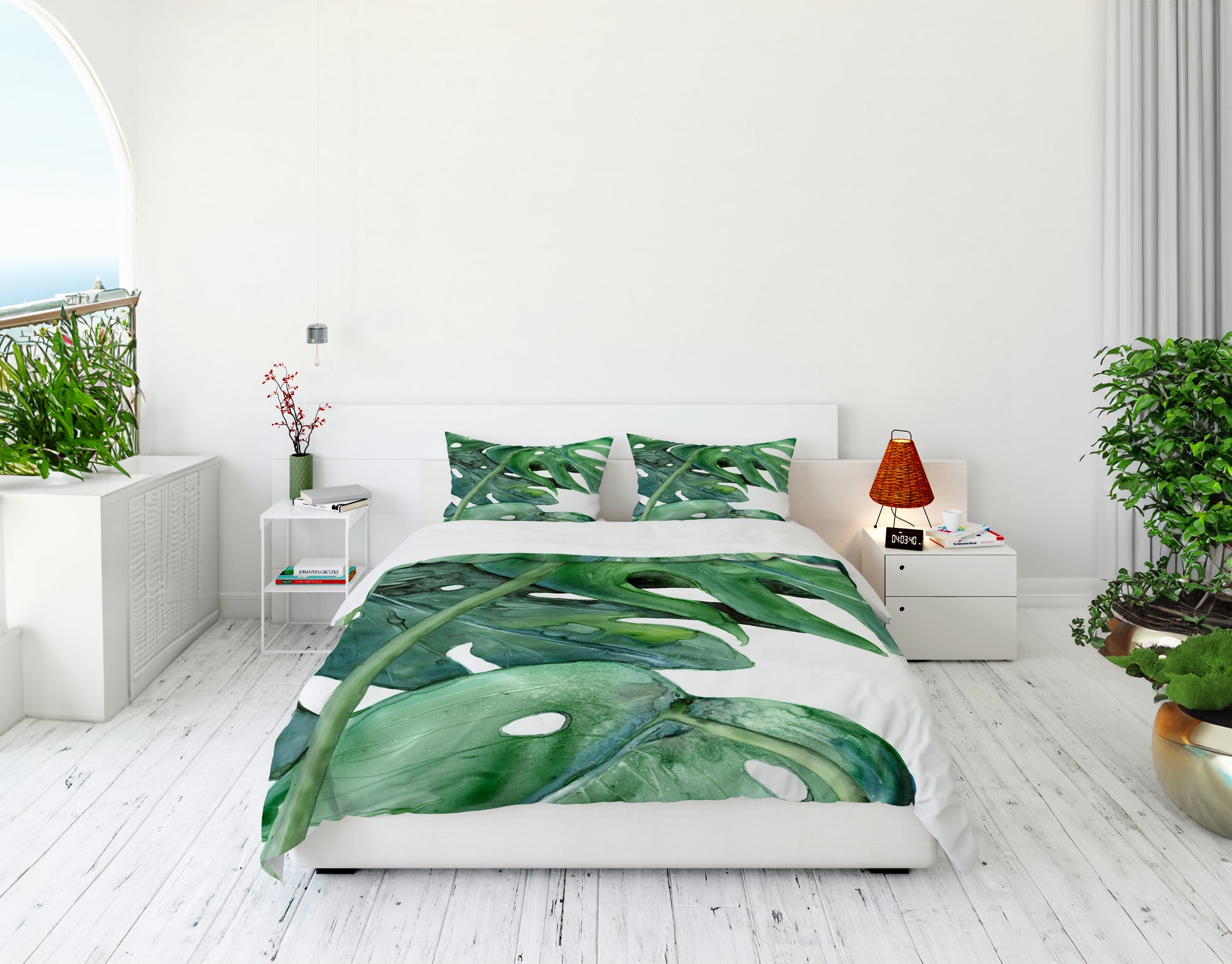 monstera deliciosa bedding Monstera Deliciosa Duvet Cover or Comforter