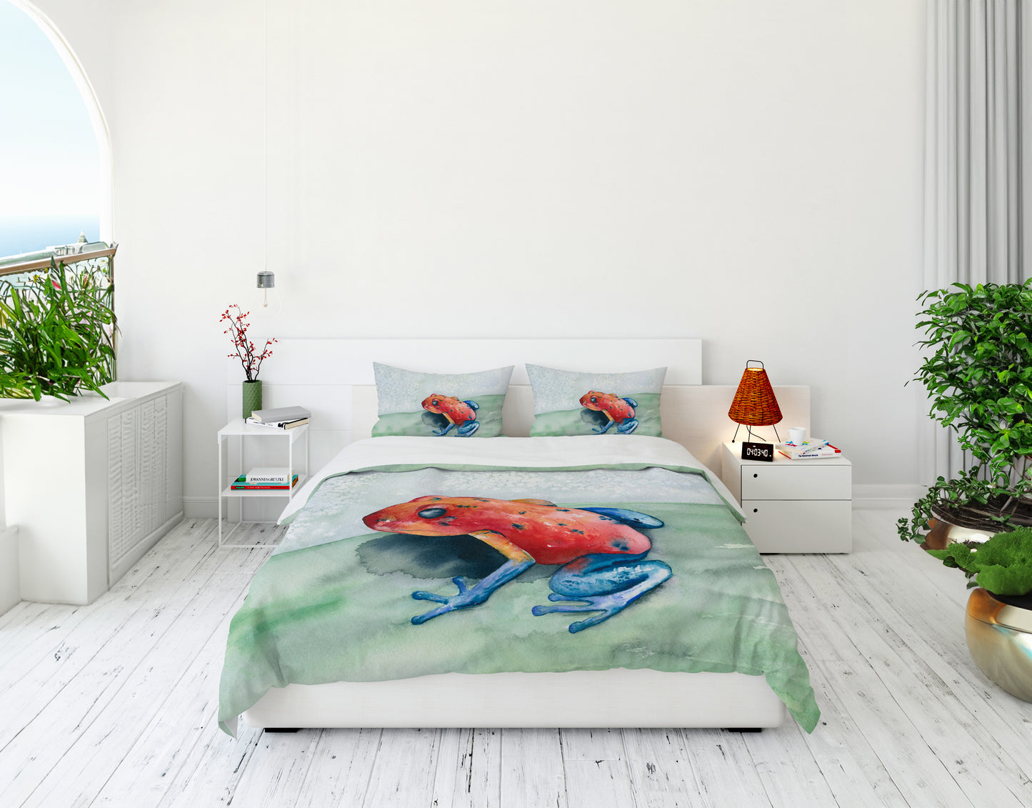 Blue Jean Frog Duvet Cover or Comforter