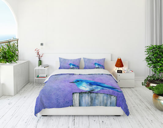 Bluebird Bliss Duvet Cover or Comforter