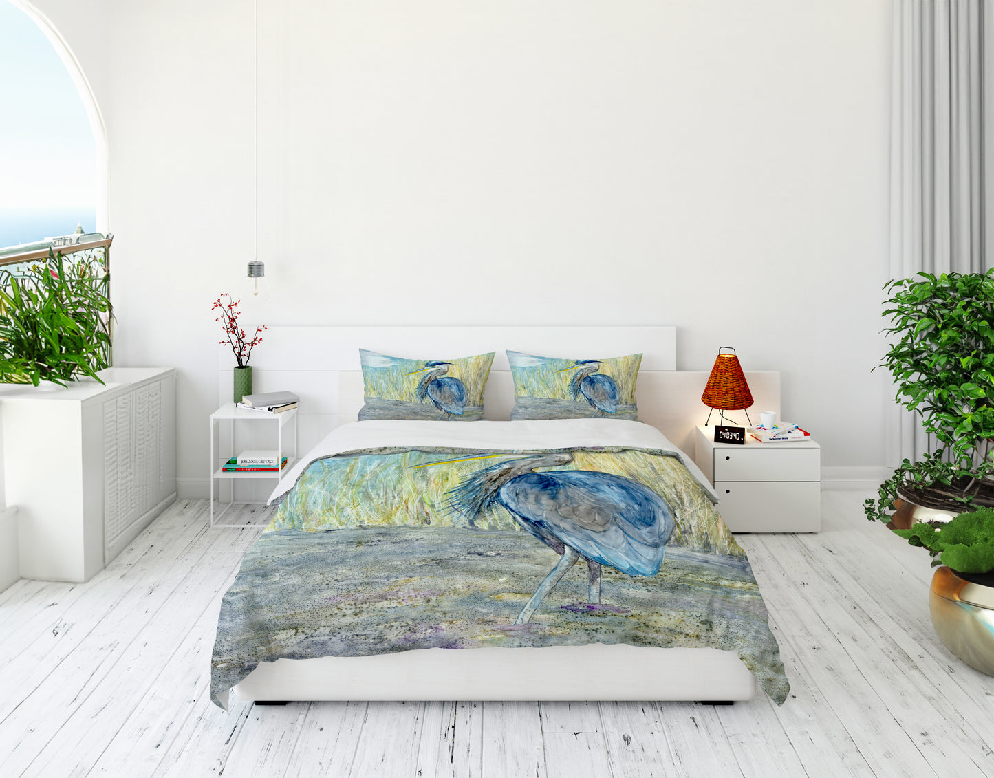 Great Blue Heron Duvet Cover or Comforter
