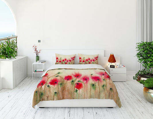 Field of Poppies Duvet Cover or Comforter