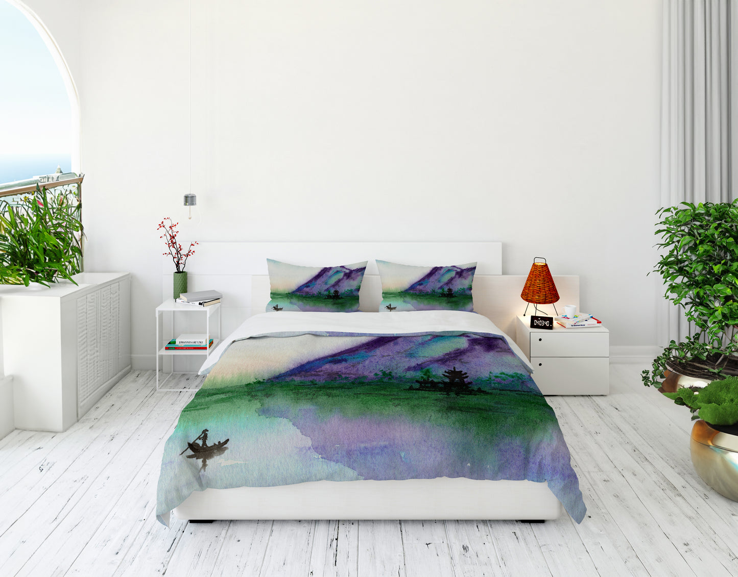 Fishing at Dawn Duvet Cover or Comforter