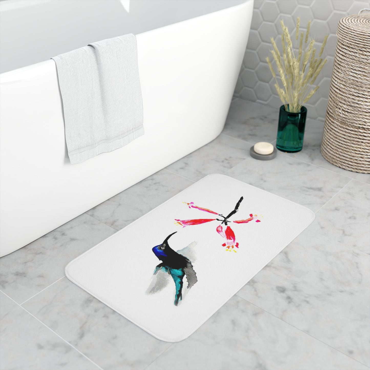 Hummingbird Bath Mat