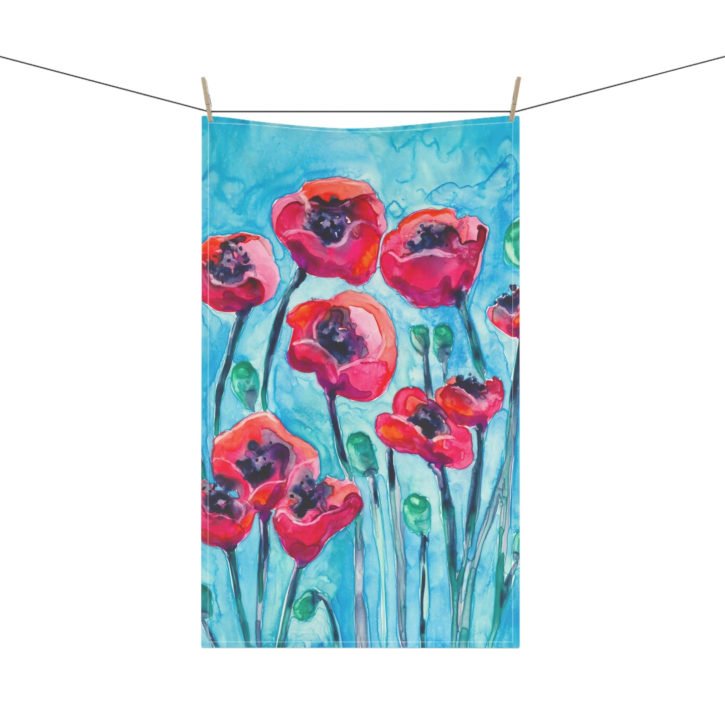 Poppy Sky Cotton Tea Towels