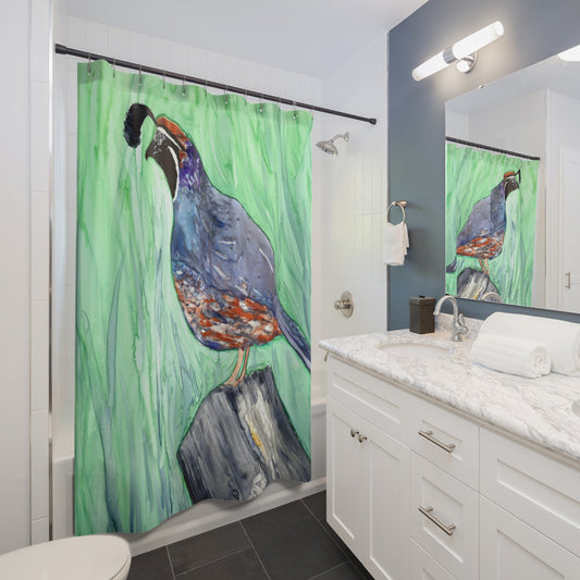 California Quail Shower Curtain