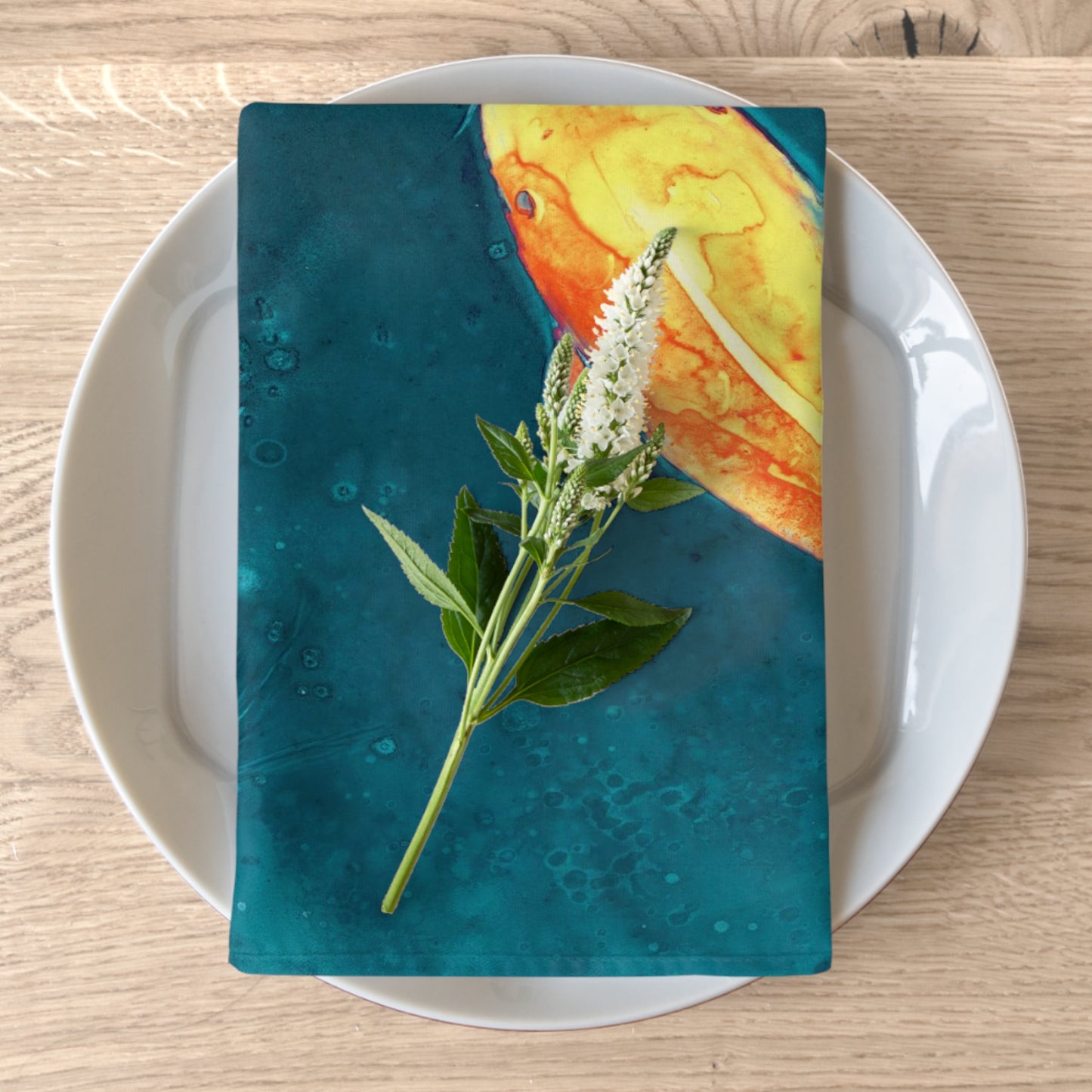 Water Ballet Koi Cloth Napkins