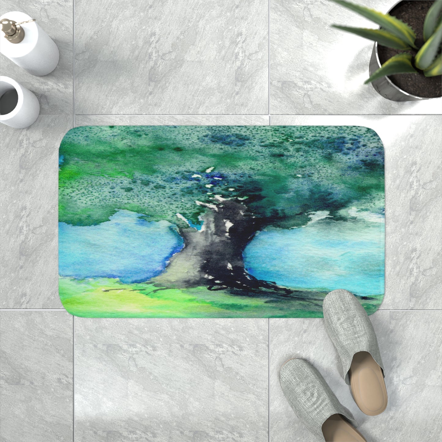 Oak Tree Bath Mat