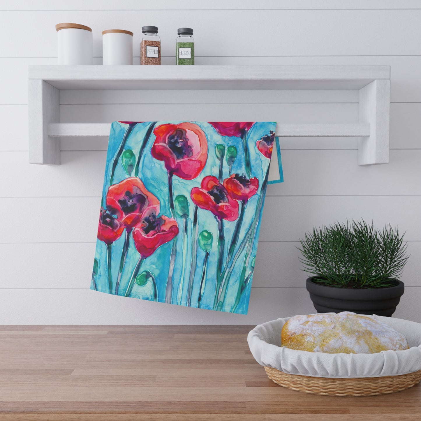 Poppy Sky Cotton Tea Towels