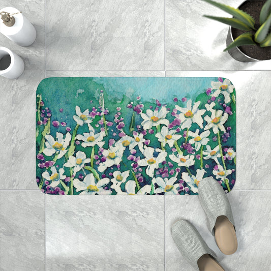 Dancing Daisies Bath Mat