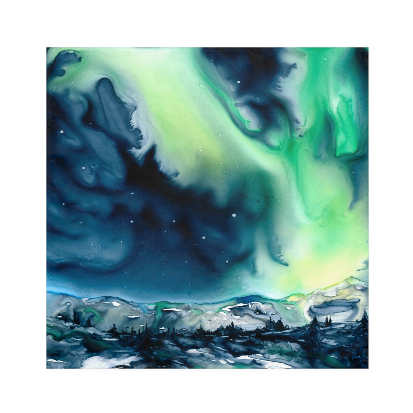 Stoffservietten „Aurora Borealis“