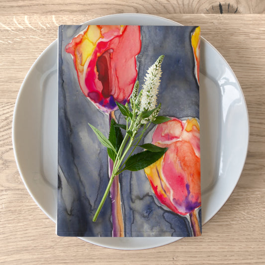 All in a Row Tulips Cloth Napkins