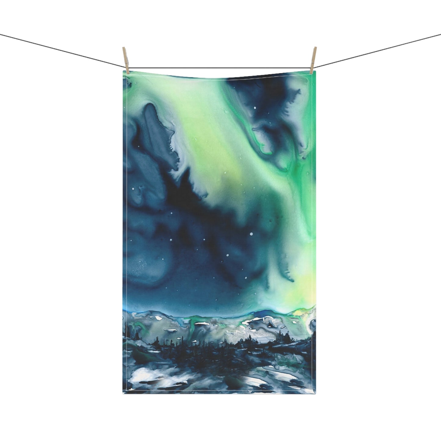 Aurora Borealis Cotton Tea Towels