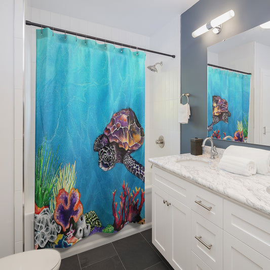 Sea Turtle Shower Curtain