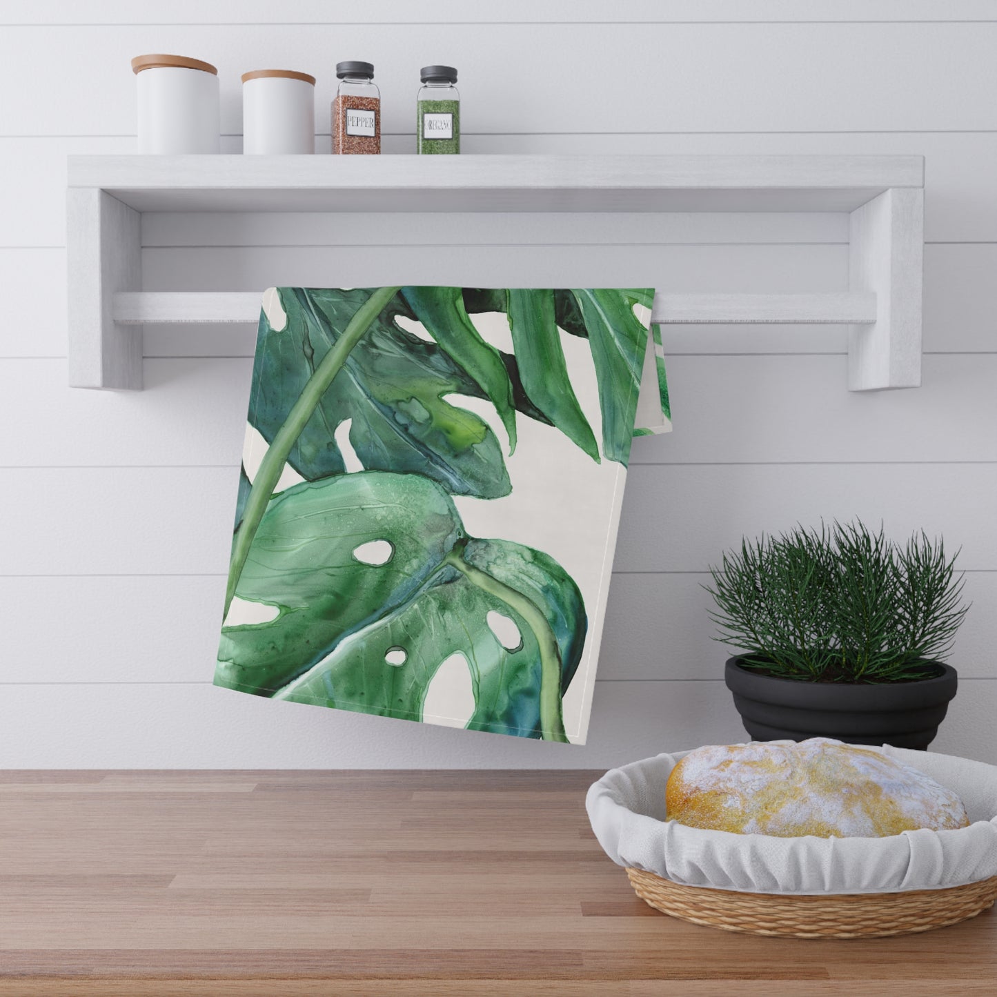 Monstera Cotton Tea Towels