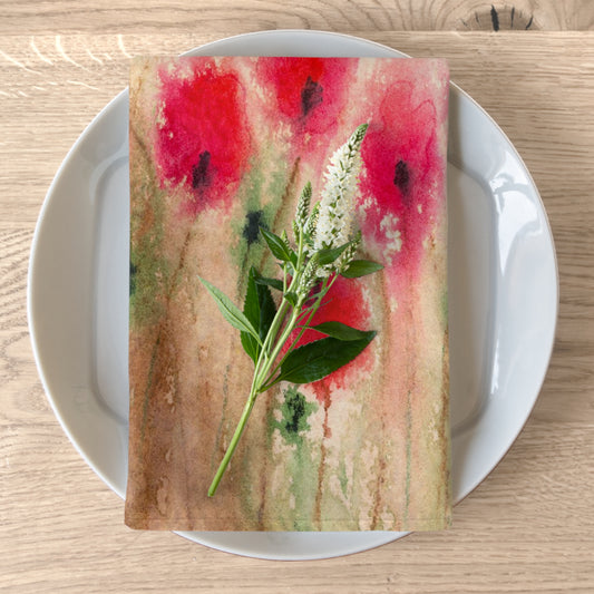 Field of Poppies Cloth Napkins