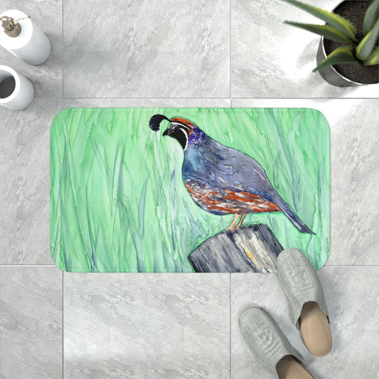 California Quail Bath Mat