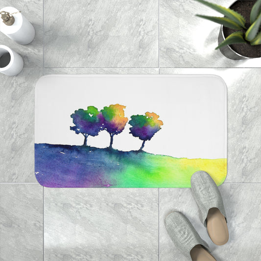 Hue Tree Trio Bath Mat