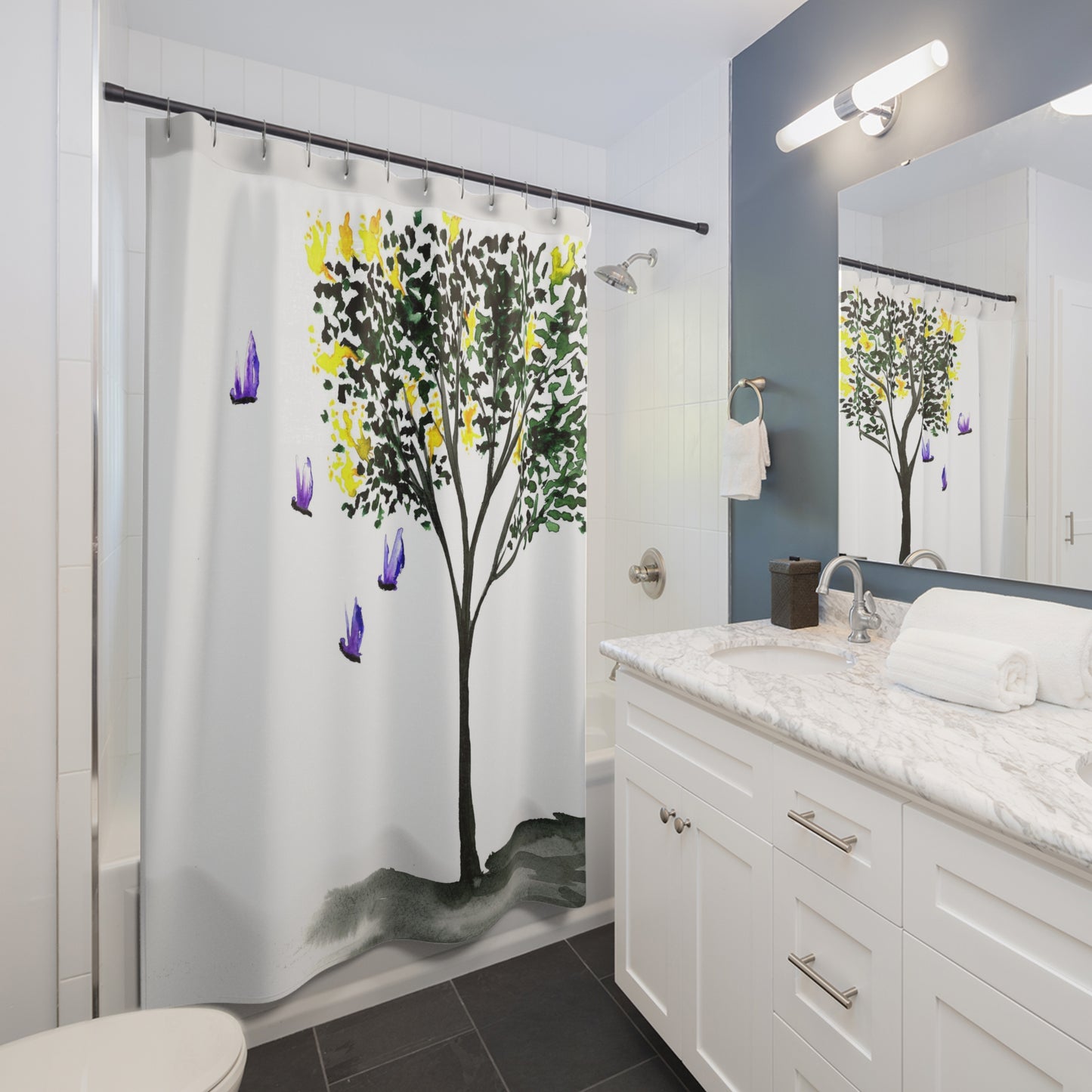 Butterflies Shower Curtain