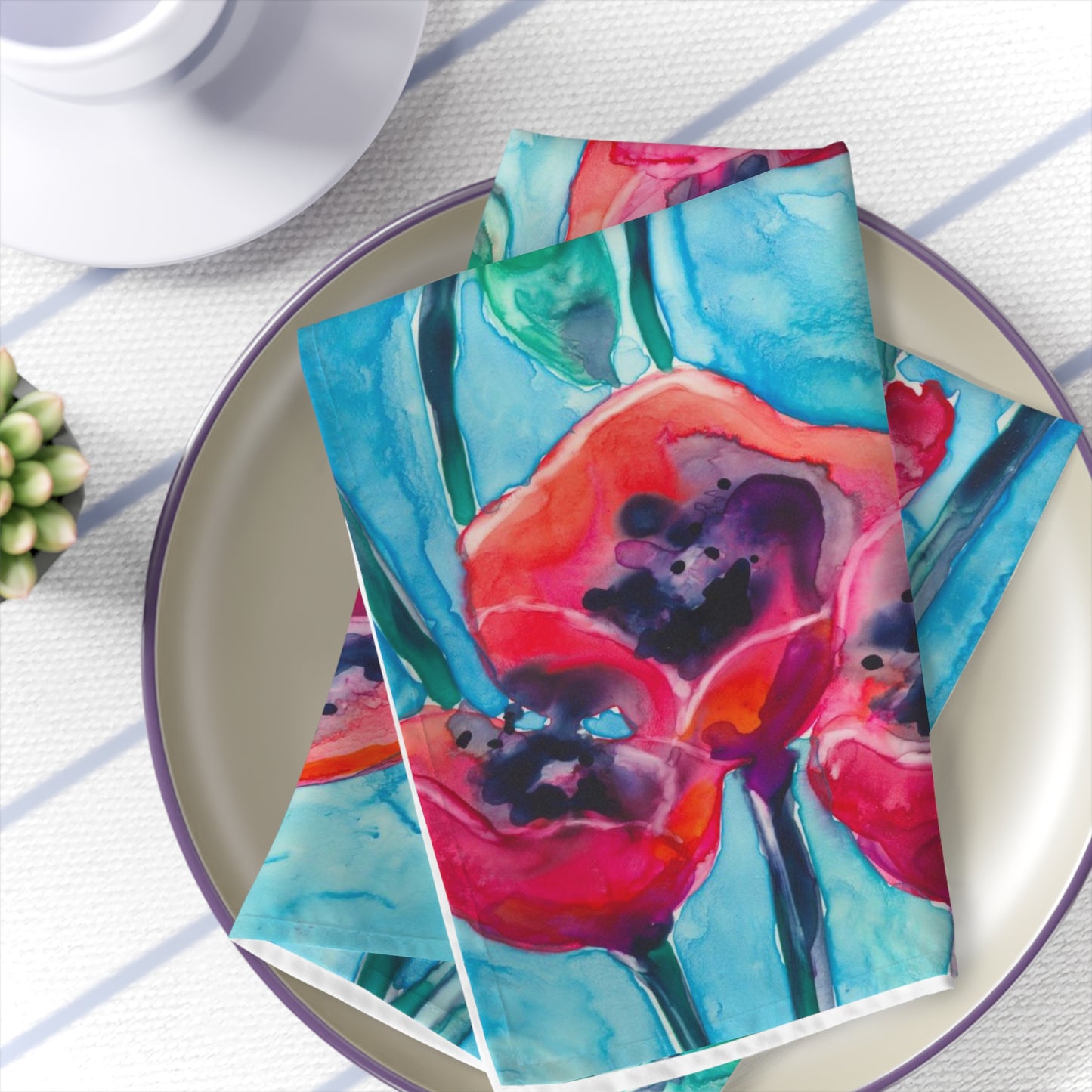 Poppy Sky Cloth Napkins