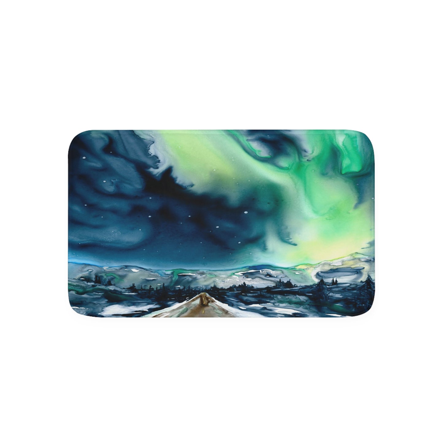 Aurora Borealis Bath Mat