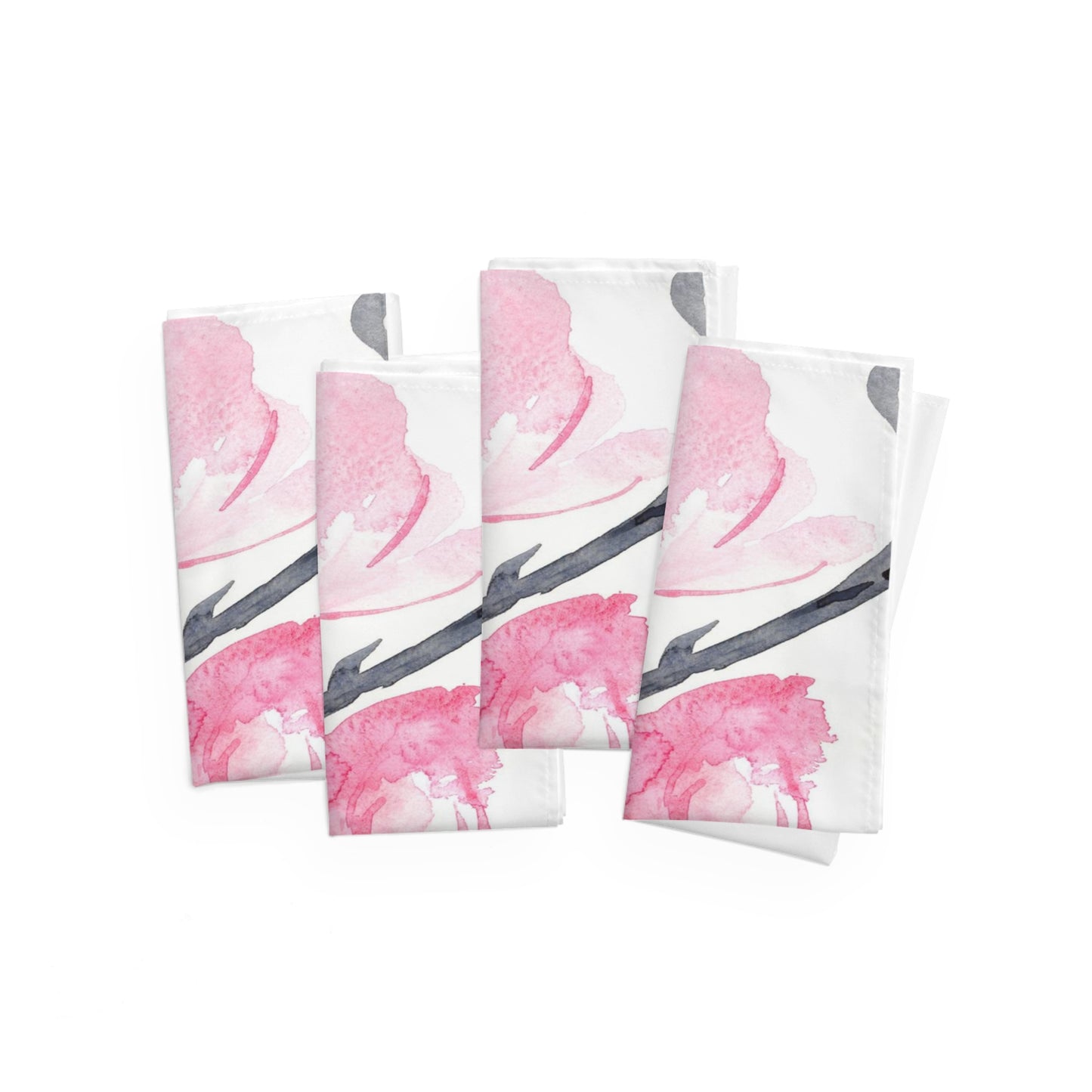 Stoffservietten mit japanischer Magnolien-Motiv