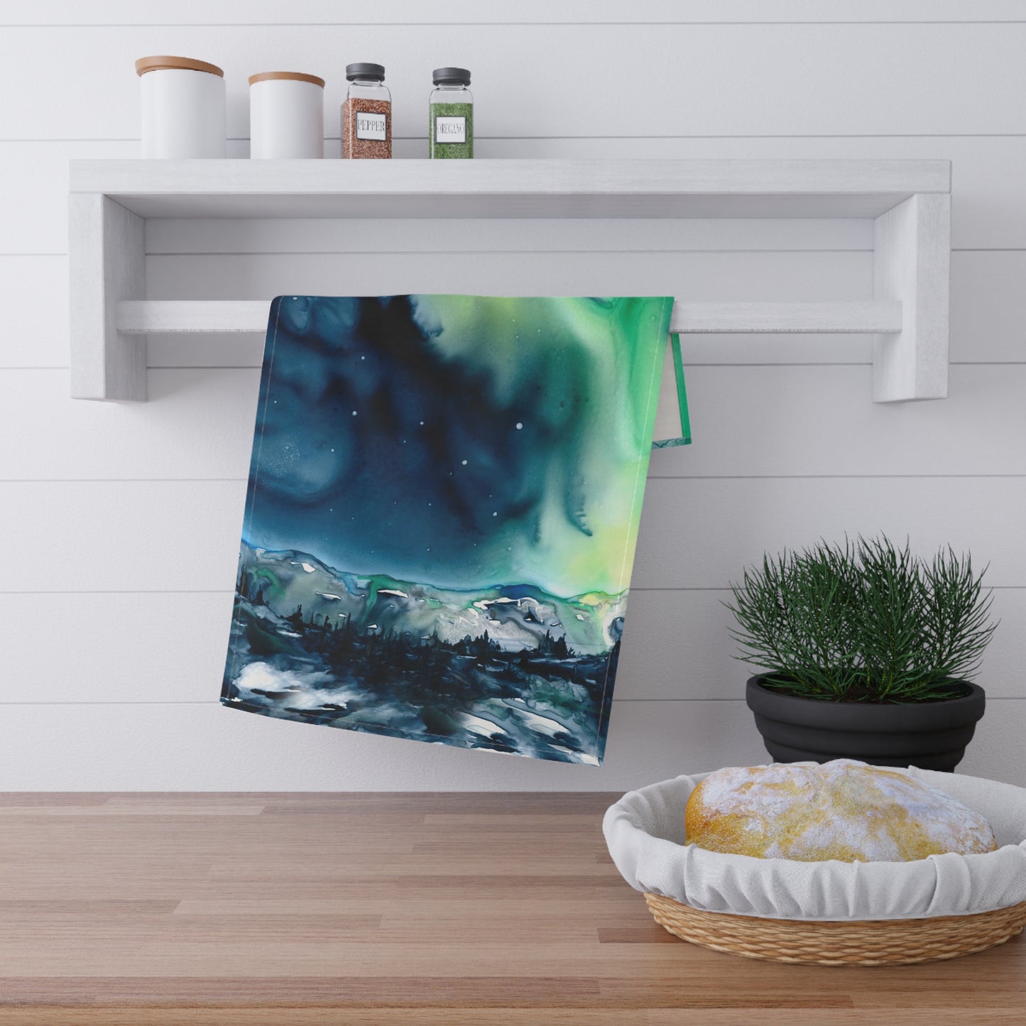 Aurora Borealis Cotton Tea Towels