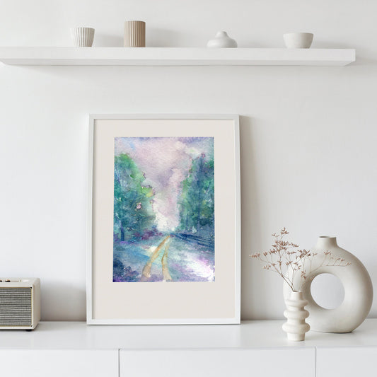 Haunted Lane - Art Print