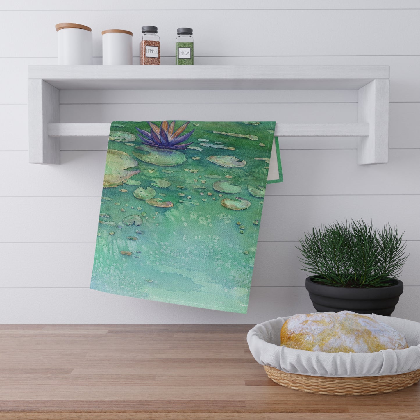 Geschirrtücher aus Baumwolle „Lotus Garden“