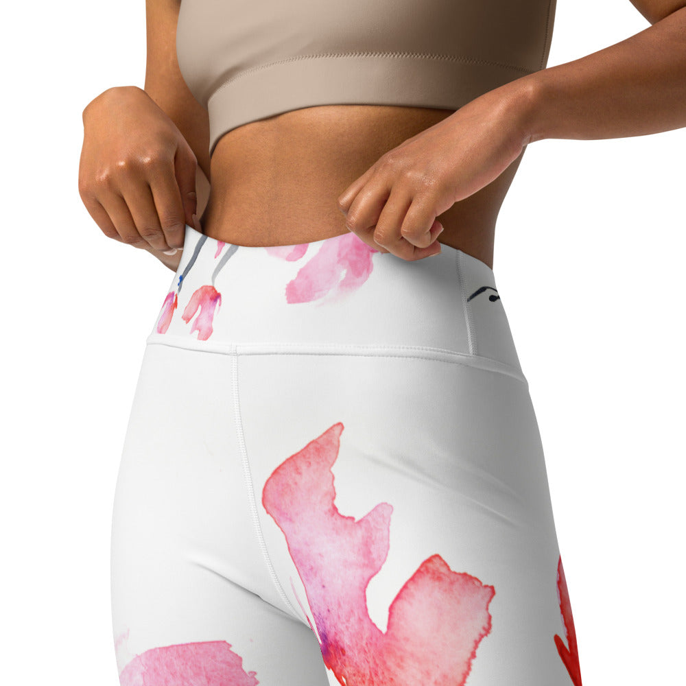 Japanese Magnolia Designer Leggings