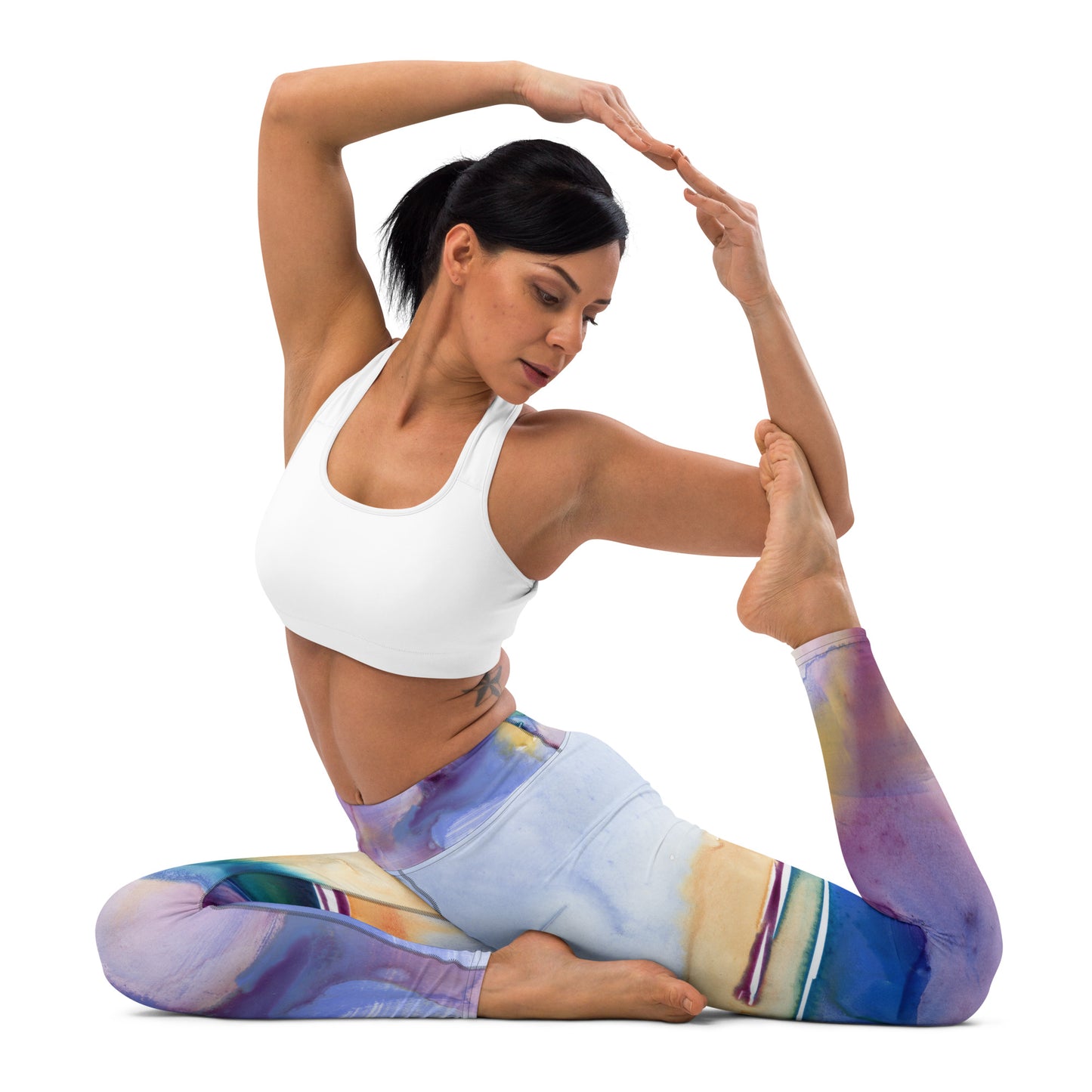 Crystal Blue Persuasion Designer Leggings