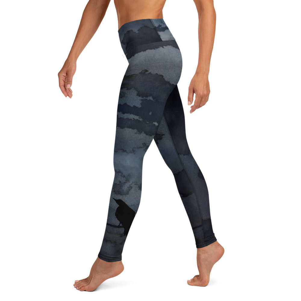 Moonlit Raven Designer Leggings
